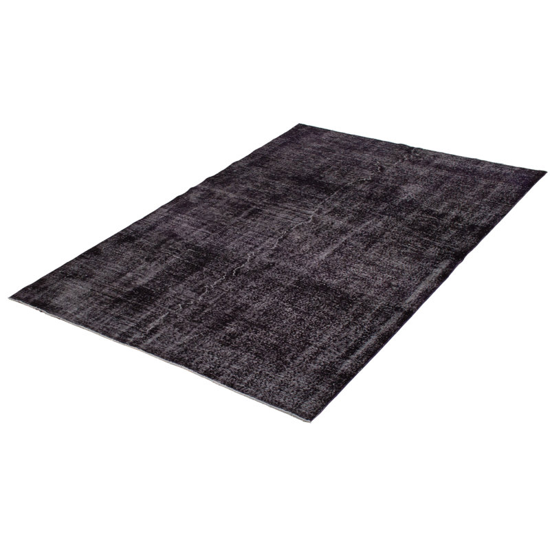 Tapis unique en laine noué à la main de style années 2000 de 6 pi x 9 pi 3 po Oliver-Jude
