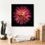  «Dahlia 3» par Debra Van Swearingen, art mural sur toile, 18 po x 18 po