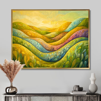 Minimal Peaks of Nature Abstract Landscape II - Art minimaliste abstrait