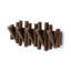 Picket 5-Hook Wall-Mounted Wooden Coat Rack with Adjustable Flip-Down Hooks-2076293738