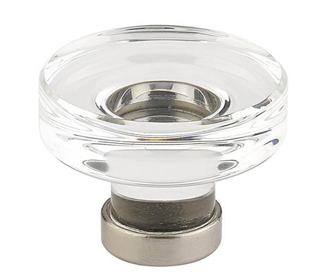 Grayson Oversized 1 1/4" Diameter Round Knob, 1.25" H x 1.25" W x 1.13" D, Satin Nickel