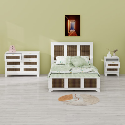 Platform Bed With Storage Nightstand And Dresser