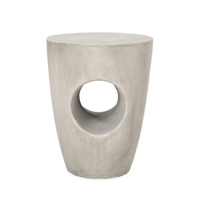Concrete Side Table For Outdoors, Grey - And Attractive Outdoor In Concrete, Stylish Patio Addition