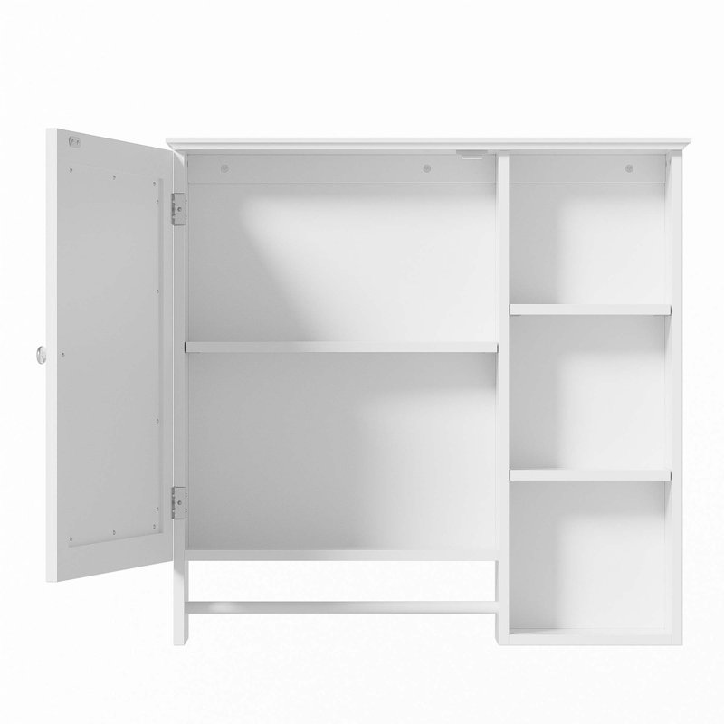 Armoire de rangement murale pour salle de bain, Blanc