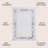 Maythel Classic Border Marble Pattern High-Low Silver/Blue Rug-1389605682
