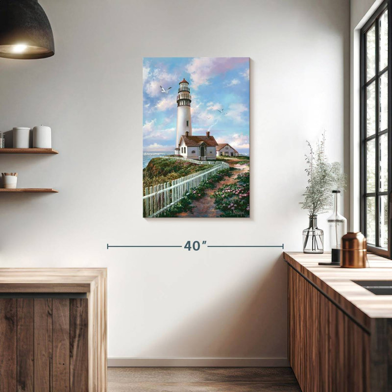 Spring pigeon point lighthouse Aletra, H 36 po x l 24 po