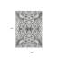 Tapis intérieur lavable damassé gris 3 pi x 5 pi