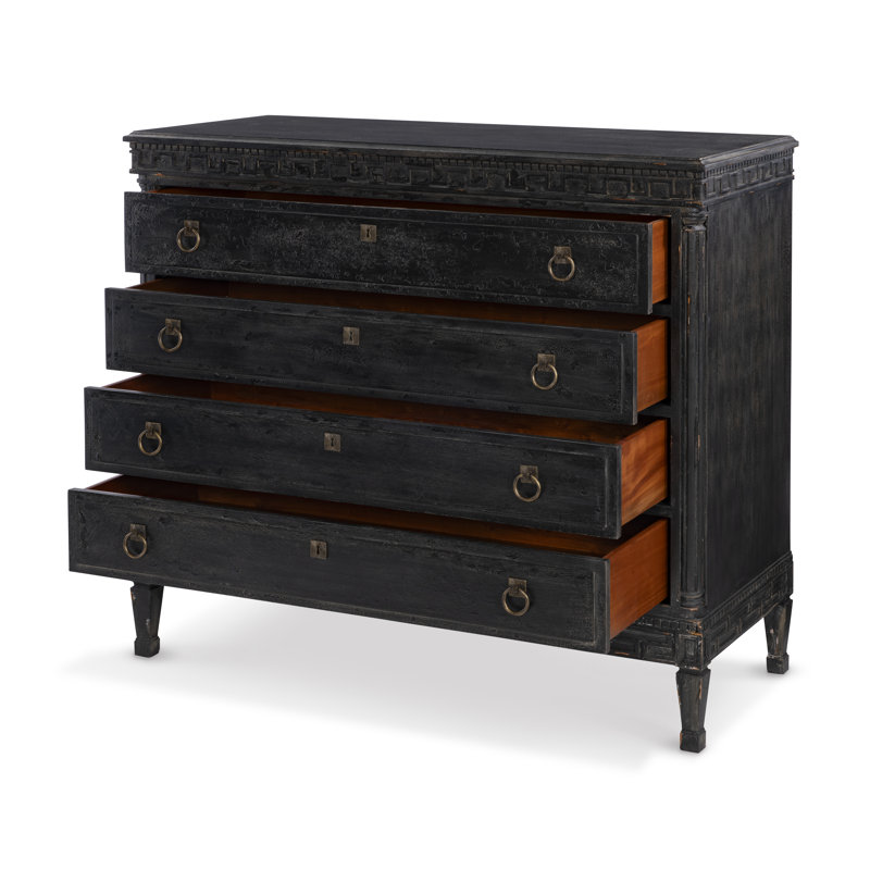 Maitland Smith 4 - Drawer Solid Wood Dresser