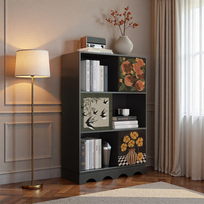 Walnut Frame Multi Layer Bookcase
