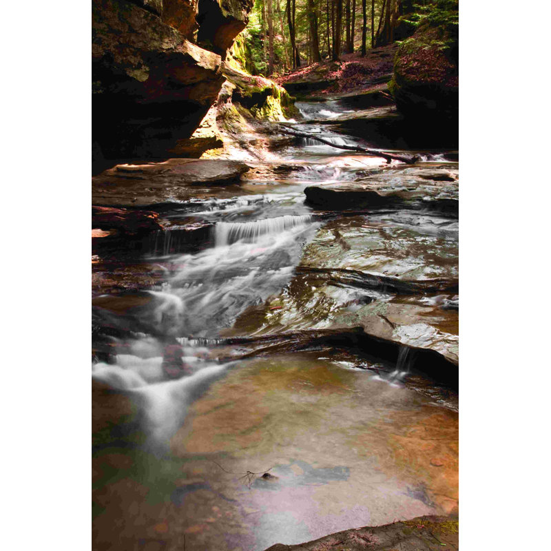 Chute d'eau 5 - impression sur toile tendue, L 32 po x H 48 po