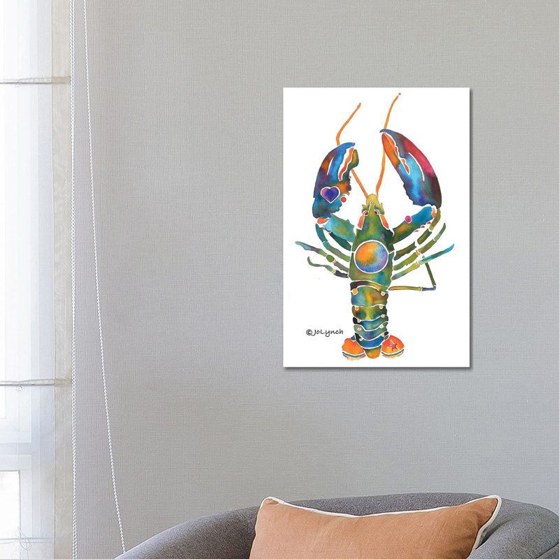 Lobster Bent Claws by Jo Lynch - Wrapped Canvas Gallery-Wrapped Canvas Giclée, 66.04 cm H x 45.72 cm W
