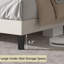 Lit plateforme tapissier en velours avec tête de rangement et station de charge Alber-938086288-938086302
