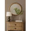 Miroir rond English Oak
