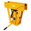 Cintreuse à tube hydraulique manuelle pour tuyaux en acier de 16 tonnes, jaune