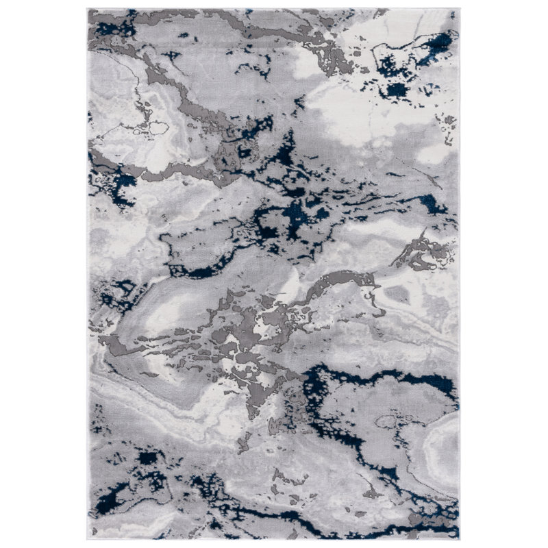 Poppy-Louise Performance Abstract Rug, Rectangle 6'7" x 9'