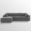 Canapé modulaire en L Chenille-680483149