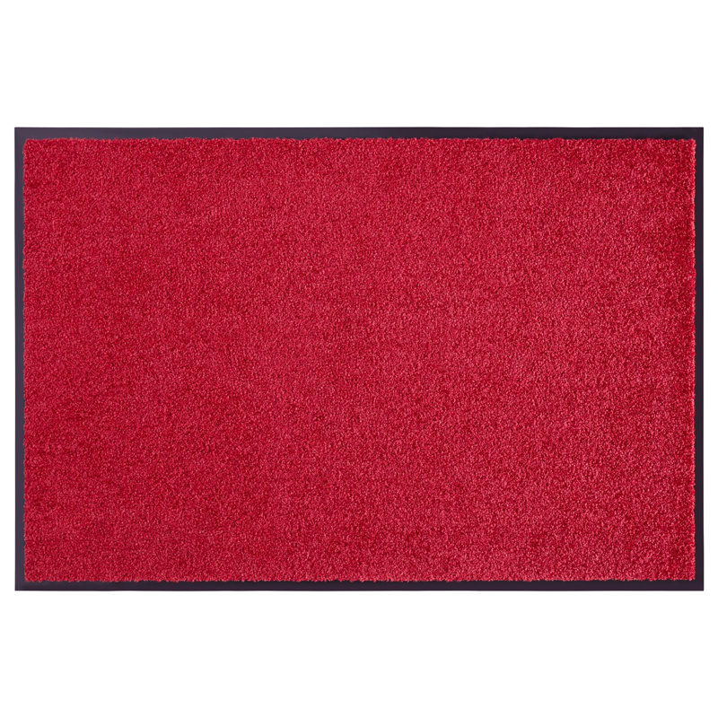 Wash & Clean Doormat, 40cm W x 60cm L, Bordeaux Red