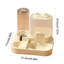 Distributeur d'eau et de nourriture automatique pour animaux 2 en 1, 8,46 x 7,68 x 6,69 pouces, jaune-131216458