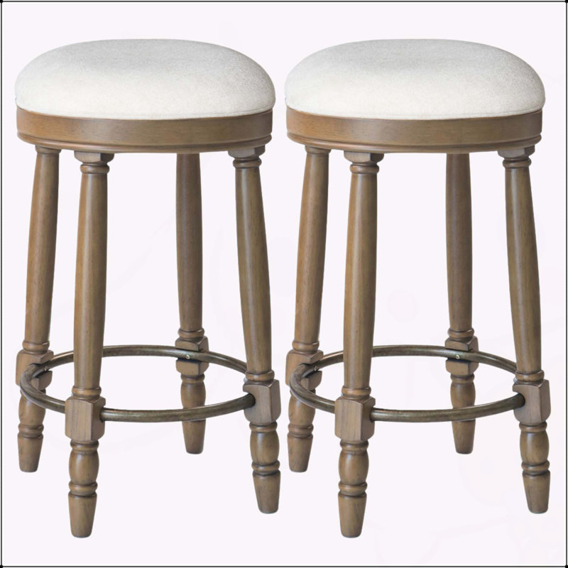 Tabourets de bar pivotants élégants et fonctionnels pour la cuisine et les espaces de vie, Blanc, Chêne clair
