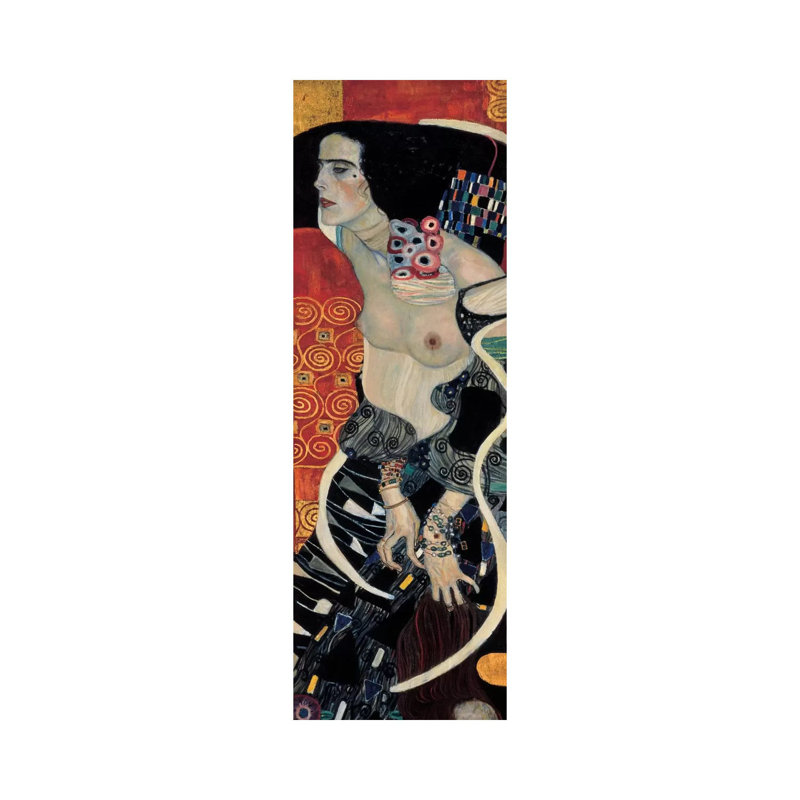 Judith II, 1909 by Gustav Klimt - Wrapped Canvas Panoramic Print, 30.48 cm H x 91.44 cm W x 1.91 cm D