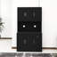 Armoire de rangement pour garde-manger de 71 po avec comptoir pour four à micro-ondes, huche autoportante avec tablettes réglables, 6 portes et 1 tiroir-1689093479