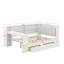 Lit plateforme en bois pleine grandeur avec tablettes de rangement, tiroirs, station de charge, DEL, bureau et tête de lit tapissier-217406971-217406973