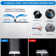Shower Head Combo 12Inch High Pressure Rain Shower Head with 11 Inch Adjustable Extension Arm and 3 Settings Handheld Shower Head Combo with Long Hose
