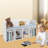 Bookshelf With Reading Nook, Storage Bench With Book Rack