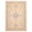 Tapis ivoire moderne noué à la main unique 10 pi 2 po x 14 pi 2 po One of Kind