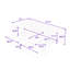 Lit plateforme en bois avec tiroirs de rangement intégrés et garde-corps pleine longueur-199252888-199252887
