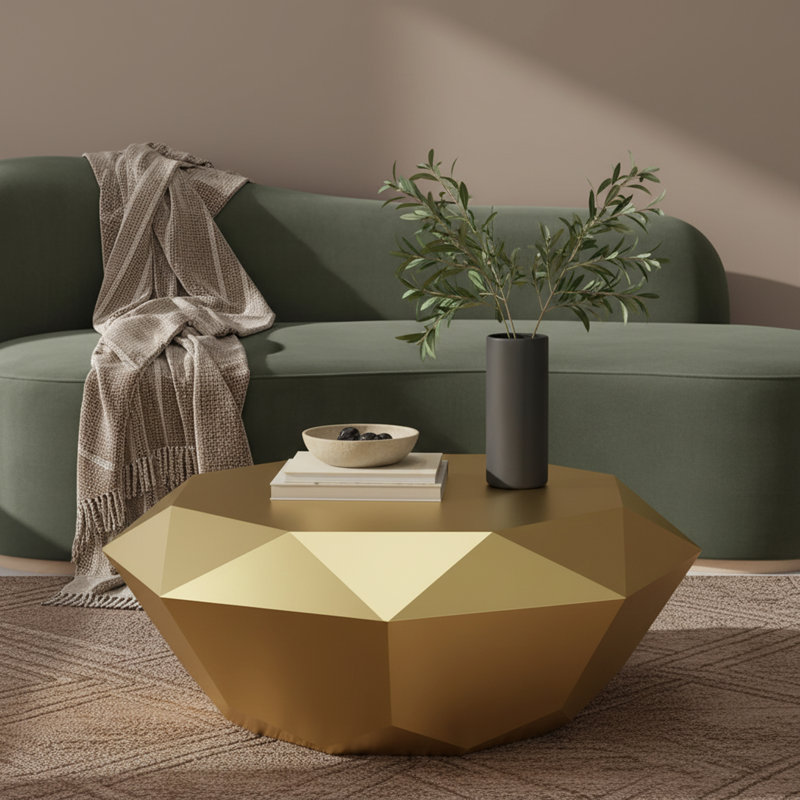 Suki Coffee Table, Gold