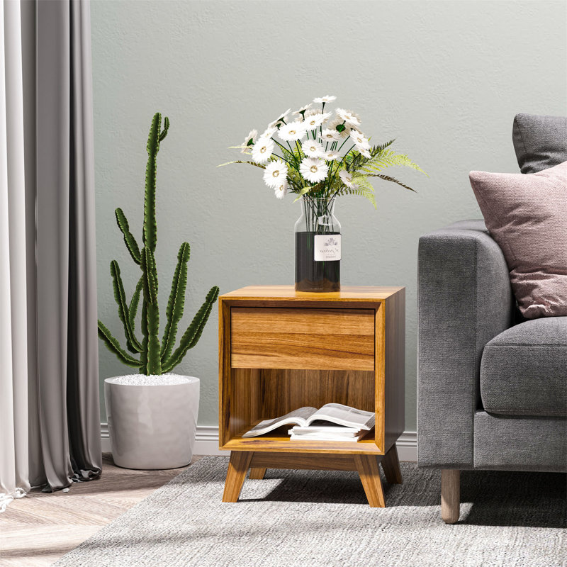 Josiah 40cm W Manufactured Wood Bedside Table