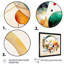 Art géométrique multicolore aquarelle IV - peinture sur toile-9820546-9820549