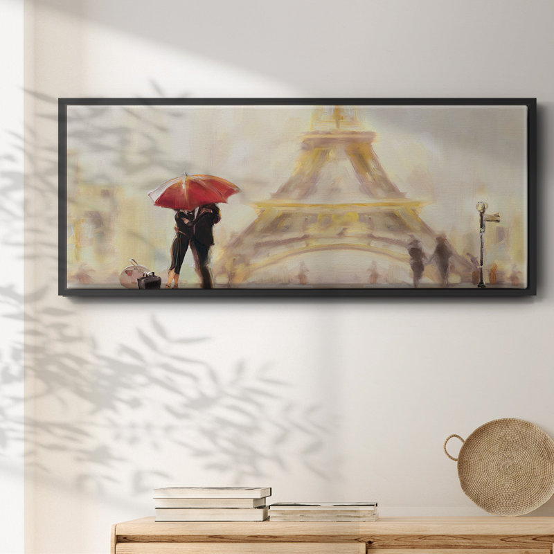 Paris Moment- Framed Canvas, 8" H x 20" W