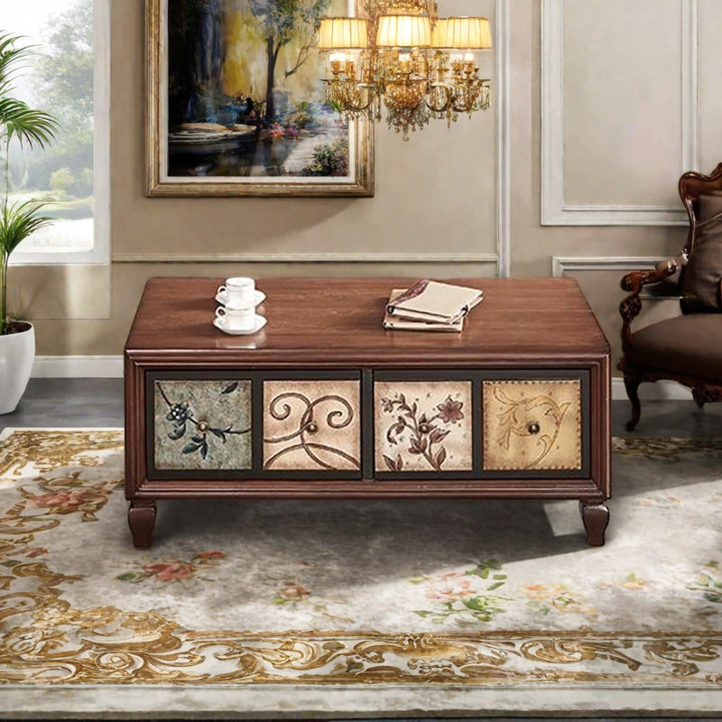 Table basse simple de style américain