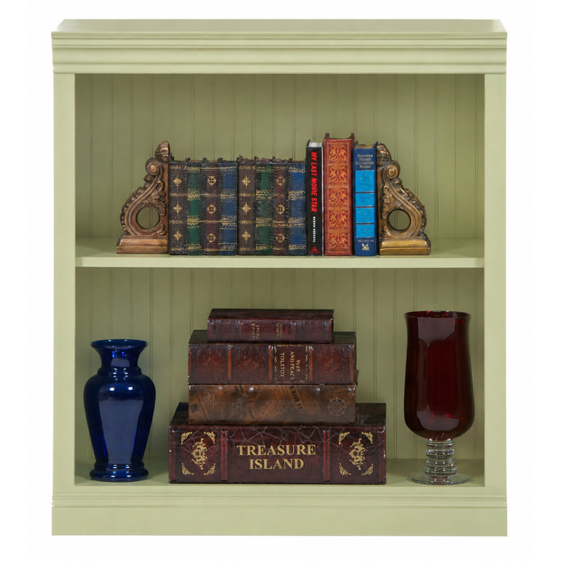 Sherita Bookcase, Green, (1 Shelf) 36” H x 32” W x 14.25” D