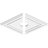 12"W x 8"H x 1"ID x 4 1/4"C x 1"P Diamond Architectural Grade PVC Contemporary Ceiling Medallion-36072888-137837487-137837596
