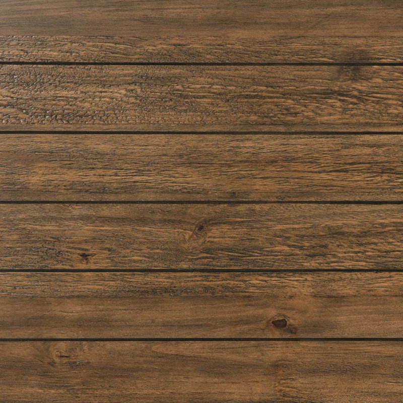 Table basse en bois avec tablette, Brun délavé