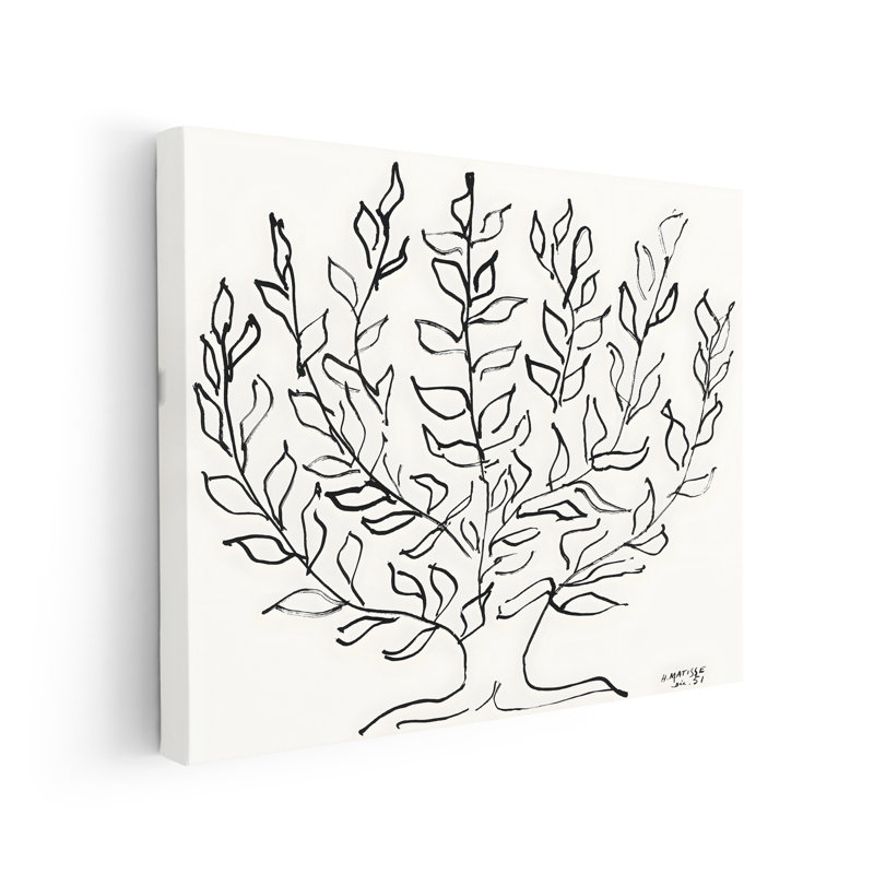 Henri Matisse - Arbre ordinaire no 2, Sans cadre, Canevas, H 18 po x l 24 po