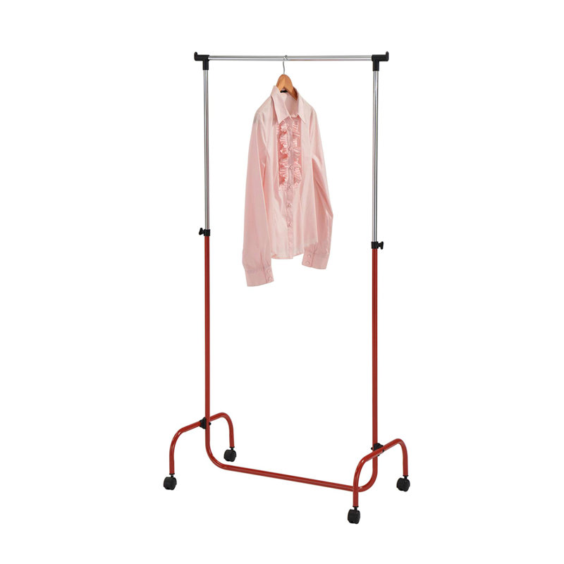 Support à vêtements standard Sevannah, Chrome / rouge