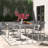 Modway Shore 9 Piece Outdoor Patio Aluminum Dining Set