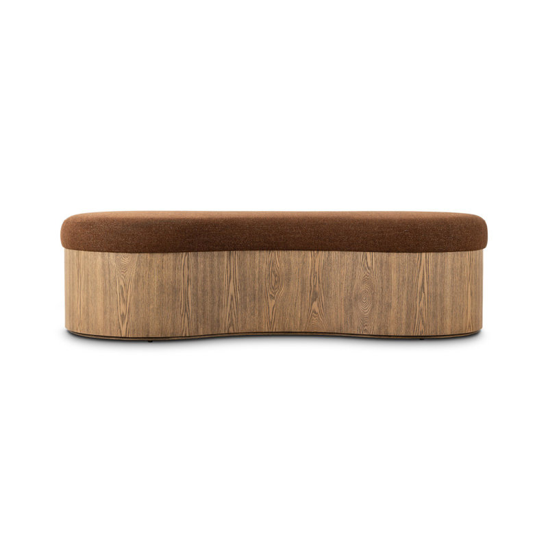 CELESTE Upholstered Bench,  Crypton Wayfarer Sienna