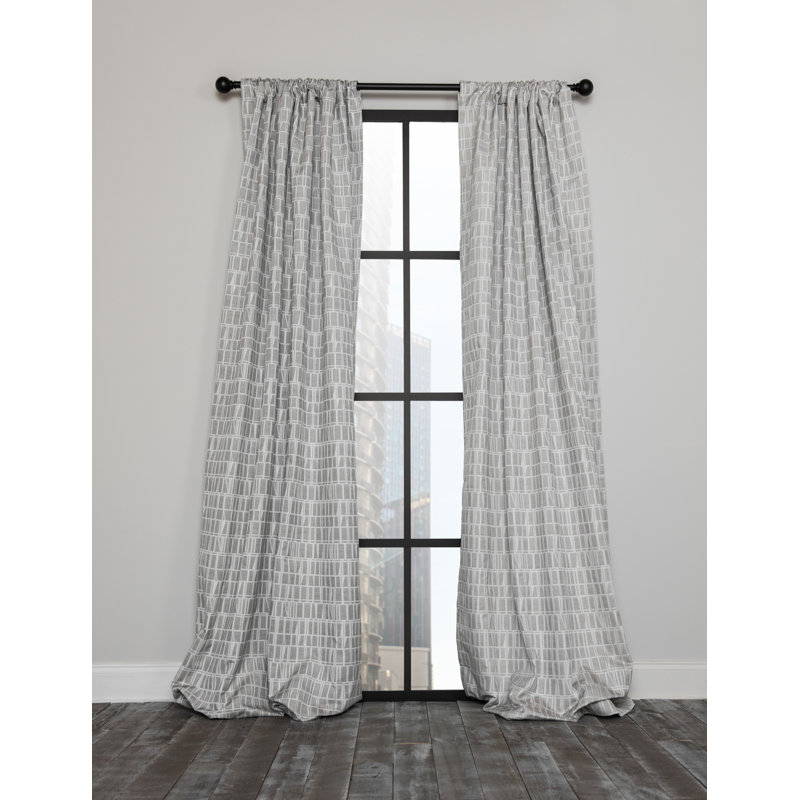 Kowalczyk Room Darkening Curtain Single Panel, Beige, 52" x 96"