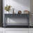 Tarsita Rustic Entryway Console Table Long Sofa Table with Drawers and Bottom Shelf Entryway Table-1560343002