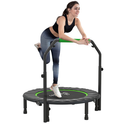 Trampoline 40 "pour adulte avec poignée ajustable, vert