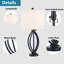 Lampe de table industrielle en métal noir avec lumière à 3 intensités Burholme-299158423