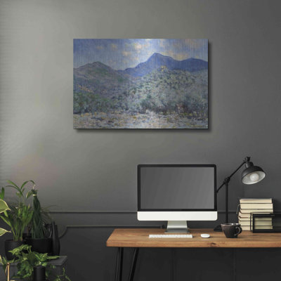 Vallée de Buona, près de Bordviera par Claude Monet, art mural en métal