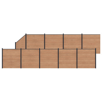1657 cm W Fencing Kits Fencing with 10 Panel(s) Included
