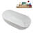62.2'' x 28.7'' Soaking Acrylic Bathtub-95288339