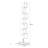 White + Nut-brown Iron Free form Floor Lamps